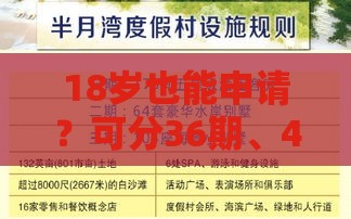 18岁也能申请？可分36期、48期的正规贷款，