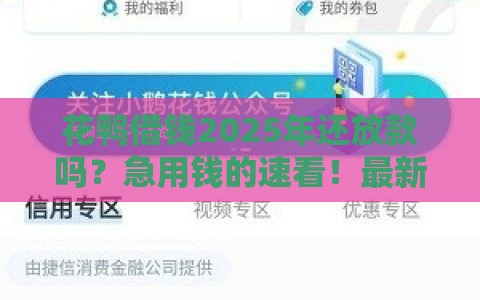 花鸭借钱2025年还放款吗？急用钱的速看！最新消息+避坑指南