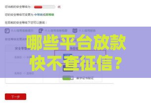 哪些平台放款快不查征信？