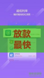 放款最快的小额贷款到底啥意思？