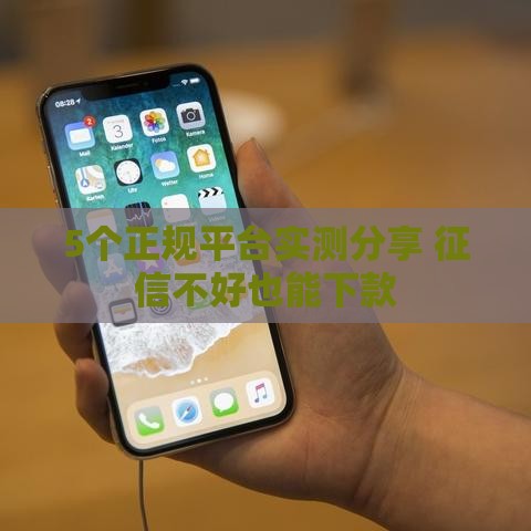 5个正规平台实测分享 征信不好也能下款