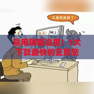 急用钱看这里！5大下款最快的正规贷款产品测评