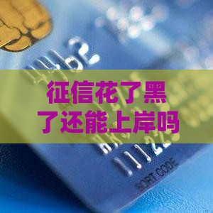 征信花了黑了还能上岸吗？3个补救技巧+真实经验分享