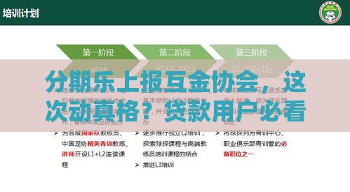 分期乐上报互金协会，这次动真格？贷款用户必看新变化！