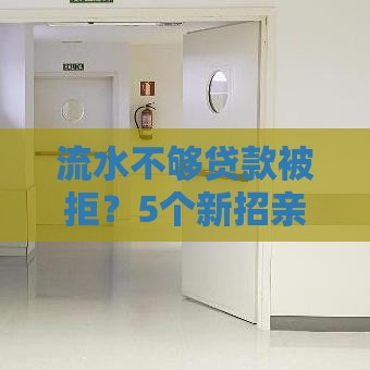 流水不够贷款被拒？5个新招亲测有效！