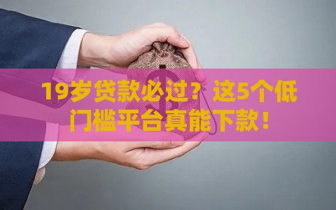 19岁贷款必过？这5个低门槛平台真能下款！