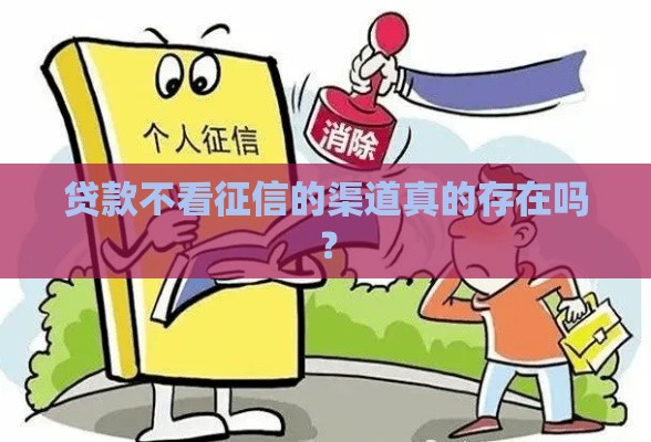 贷款不看征信的渠道真的存在吗？