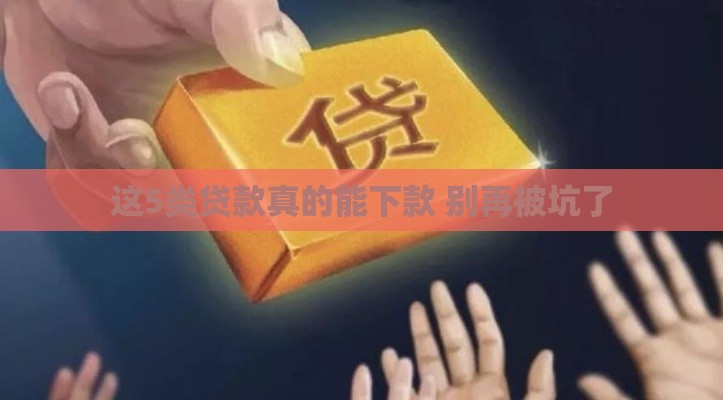 这5类贷款真的能下款 别再被坑了