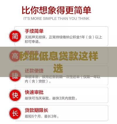 秒批低息贷款这样选