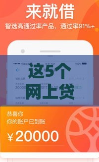 这5个网上贷款平台最容易通过审核，实测通过率高到离谱