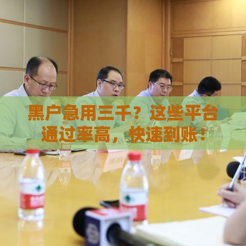 黑户急用三千？这些平台通过率高，快速到账！