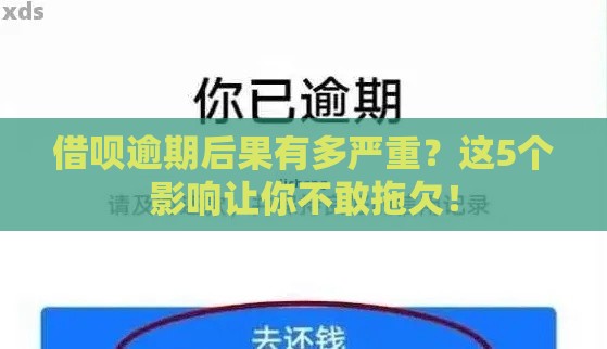 借呗逾期后果有多严重？这5个影响让你不敢拖欠！