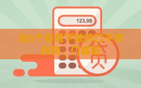 这6个容易下款的口子审核快、门槛低