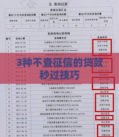 3种不查征信的贷款秒过技巧