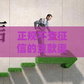正规不查征信的贷款渠道有哪些？