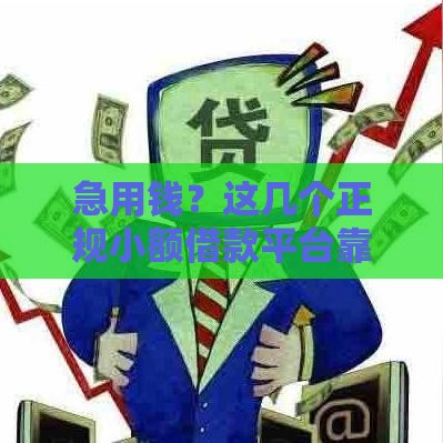 急用钱？这几个正规小额借款平台靠谱又省心！