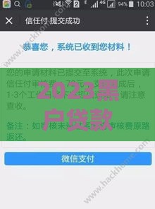 2023黑户贷款新渠道！这几个平台居然能下款？
