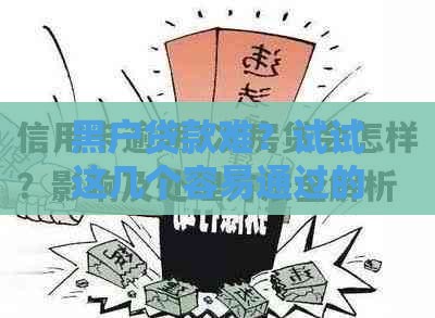 黑户贷款难？试试这几个容易通过的口子，亲测有效！