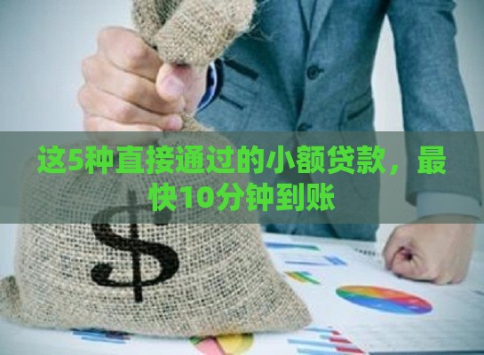 这5种直接通过的小额贷款，最快10分钟到账