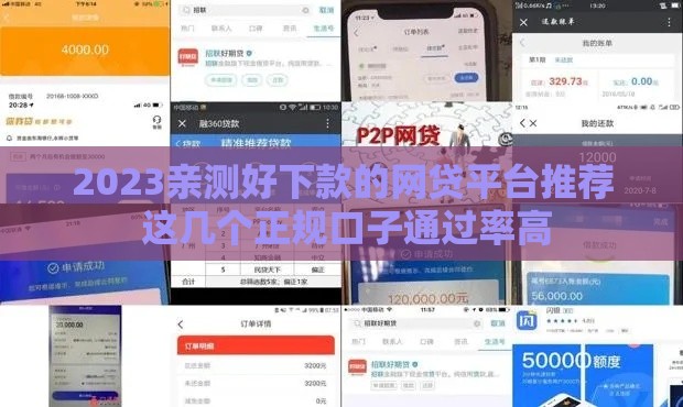 2023亲测好下款的网贷平台推荐 这几个正规口子通过率高