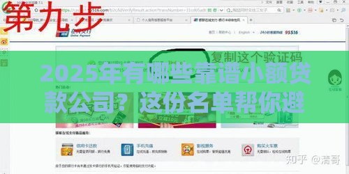 2025年有哪些靠谱小额贷款公司？这份名单帮你避坑！