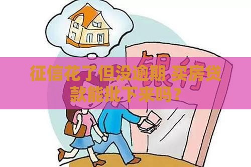 征信花了但没逾期 买房贷款能批下来吗？