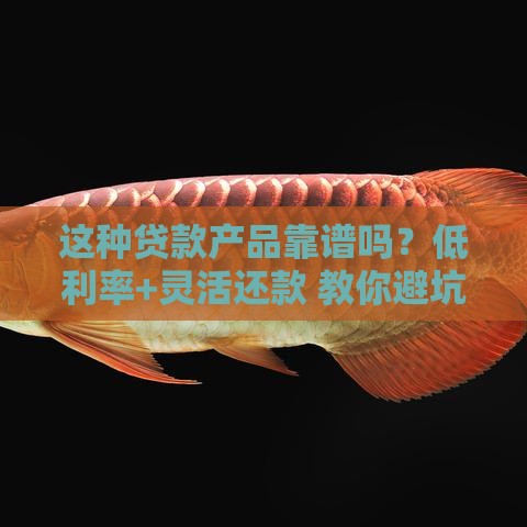 这种贷款产品靠谱吗？低利率+灵活还款 教你避坑选对方案！