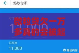 微粒贷欠一万多真的会被起诉吗？关键细节全解析