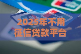 2025年不用征信贷款平台推荐！5大渠道实测解析