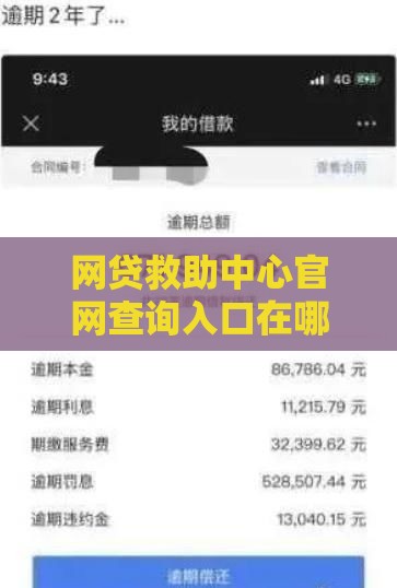 网贷救助中心官网查询入口在哪？这3个方法帮你快速解决债务困扰