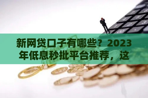 新网贷口子有哪些？2023年低息秒批平台推荐，这5个靠谱又省心！