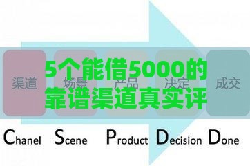 5个能借5000的靠谱渠道真实评测