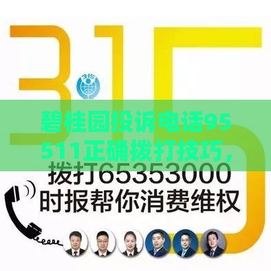 碧桂园投诉电话95511正确拨打技巧，高效解决贷款难题必看！