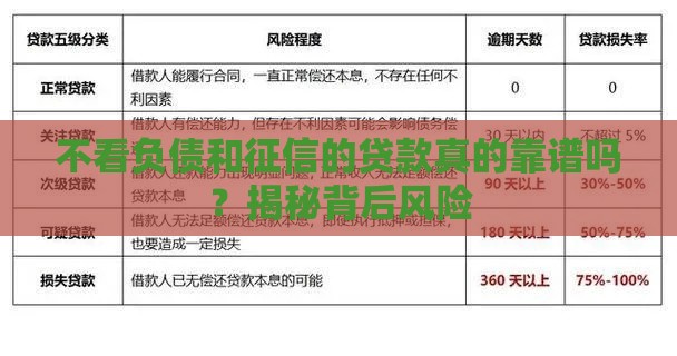 不看负债和征信的贷款真的靠谱吗？揭秘背后风险