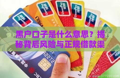 黑户口子是什么意思？揭秘背后风险与正规借款渠道