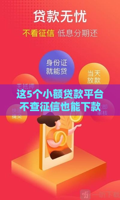 这5个小额贷款平台不查征信也能下款