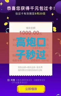 高炮口子秒过的有哪些？这5个平台审核快、下款稳！