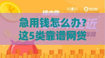 急用钱怎么办？这5类靠谱网贷平台值得一试！