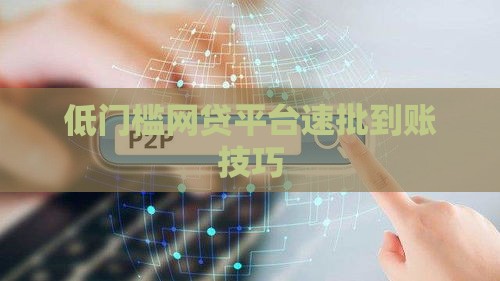 低门槛网贷平台速批到账技巧
