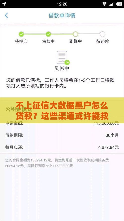 不上征信大数据黑户怎么贷款？这些渠道或许能救急！