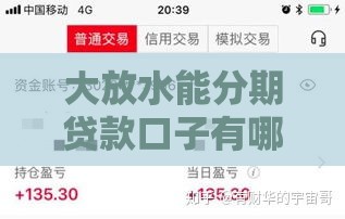 大放水能分期贷款口子有哪些？最新攻略+避坑指南一网打尽！