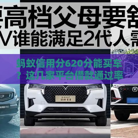 蚂蚁信用分620分能买车？这几家平台借款通过率高！