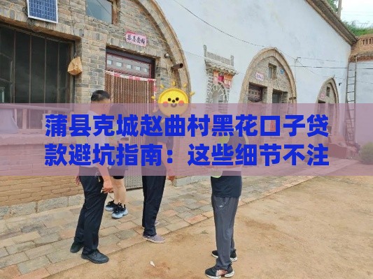 蒲县克城赵曲村黑花口子贷款避坑指南：这些细节不注意就亏大了！