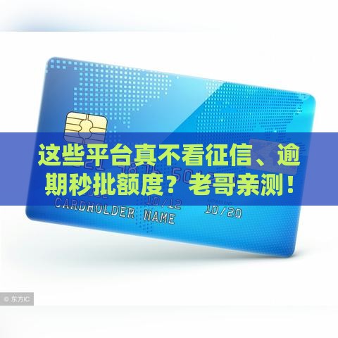这些平台真不看征信、逾期秒批额度？老哥亲测！