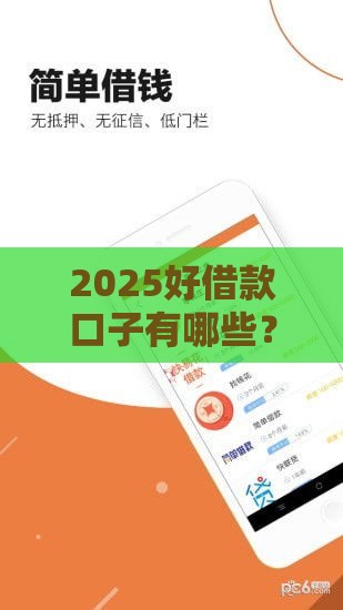 2025好借款口子有哪些？最新贷款攻略必看！
