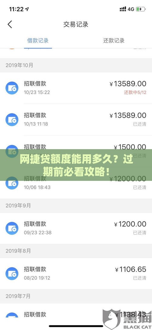 网捷贷额度能用多久？过期前必看攻略！