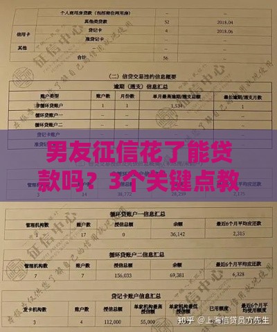 男友征信花了能贷款吗？3个关键点教你应对！