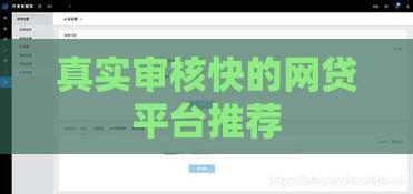 真实审核快的网贷平台推荐