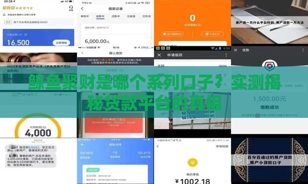 鲸鱼聚财是哪个系列口子?实测揭秘贷款平台的真相 鲸鱼聚财是哪个系列口子?实测揭秘贷款平台的真相