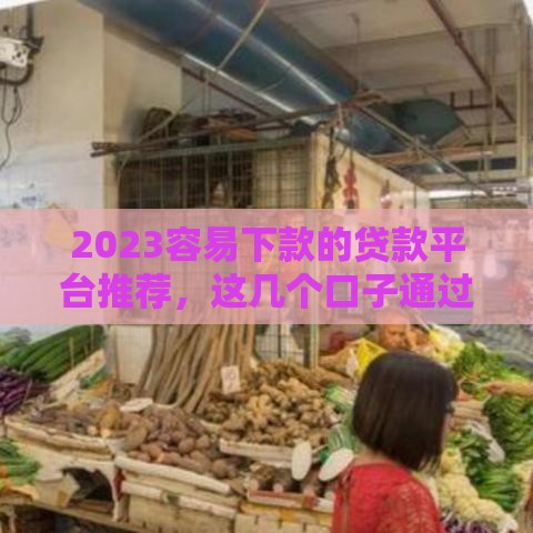 2023容易下款的贷款平台推荐，这几个口子通过率高